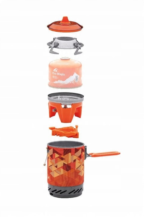 Kuchenka turystyczna Fire-Maple FMS-X2 orange palnik z garnkiem PIEZO