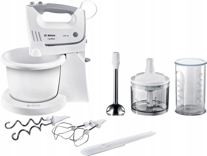 BOSCH MIKSER z misą MFQ36490 SIEKACZ BLENDER 450W MOCNY+ ŚCIERECZKI SPONTEX