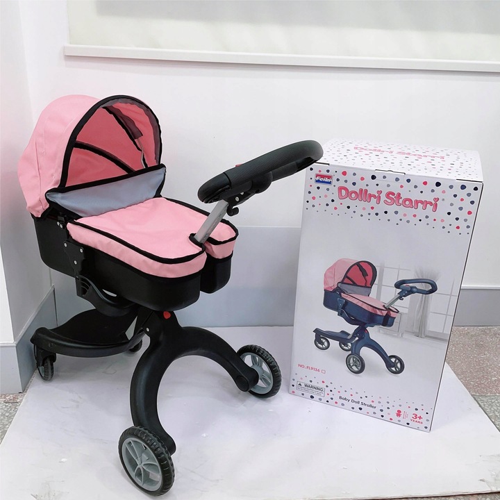 Nowoczesny stylowy wózek dla lalek głęboki gondola Starli