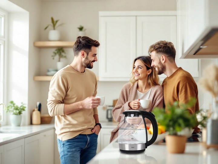 CZAJNIK ELEKTRYCZNY BEZPRZEWODOWY SZKLANY C415 ELDOM 2200 W 1,7 l