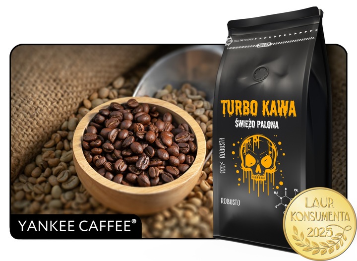 TURBO Kawa ziarnista Do ekspresu 1kg 100% Robusta ROBUSTO