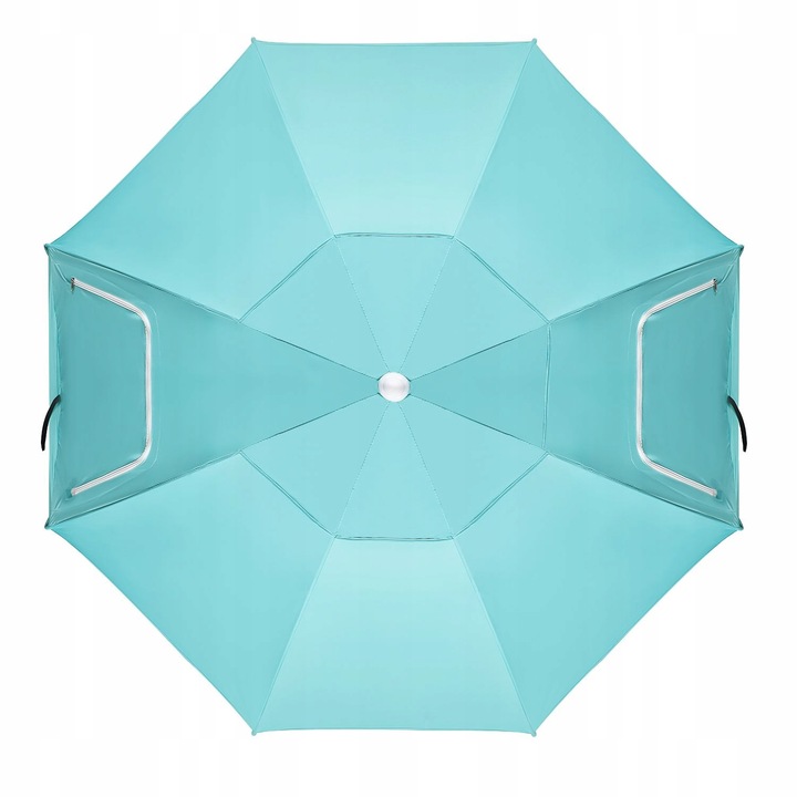 Duży parasol plażowy 2w1 namiot parawan ogrodowy składany w pokrowcu