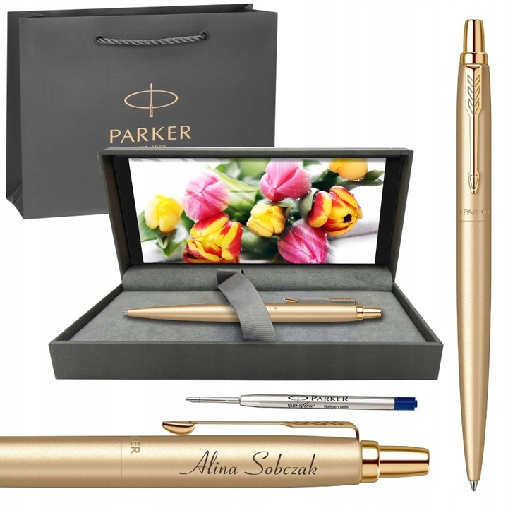 PARKER DŁUGOPIS JOTTER XL ZŁOTY PREZENT Z TABLICZKĄ DLA NAUCZYCIELA