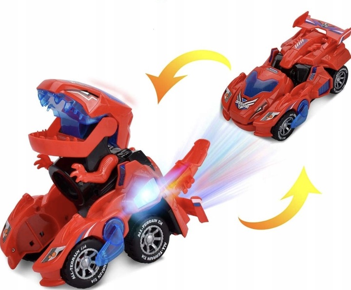 AUTO ROBOT DINOZAUR TRANSFORMUJĄCE AUTKO BOT 2w1