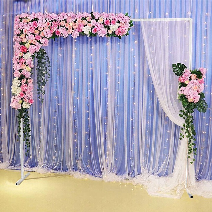 3x3M STELAŻ NA TŁO ŚLUBNE ŚCIANKA ŁUK ŚLUBNY BIAŁY