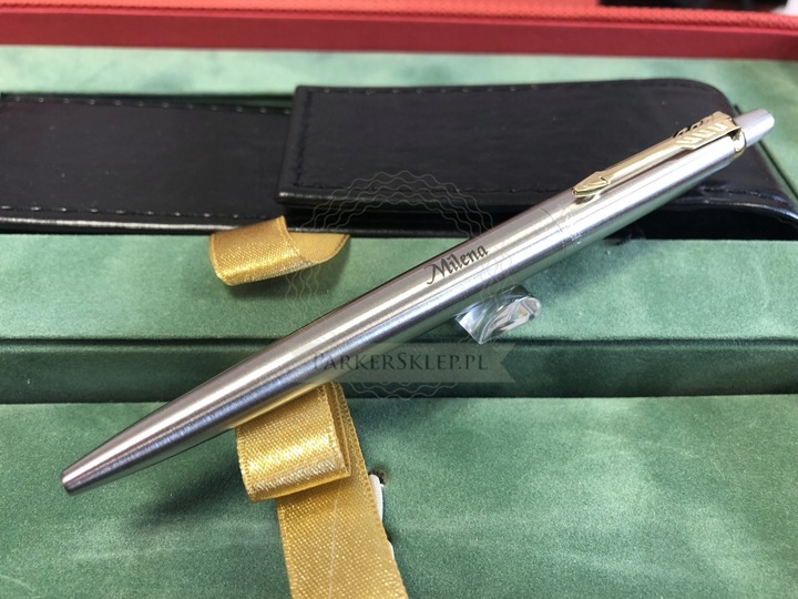 Długopis Parker Jotter Stal Matowa GT z grawerem - prezent na Walentynki