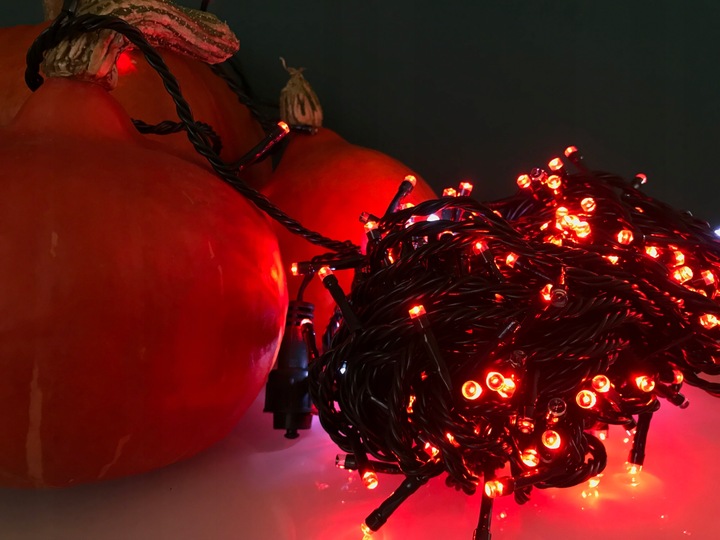 Lampki Choinkowe LED 1000 Czerwone Flash 72m IP44 Zewnętrzne Wewnętrzne