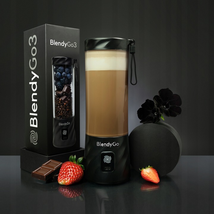 ZESTAW Blender Bezprzewodowy Przenośny Kielichowy BlendyGo 3 250W + ETUI