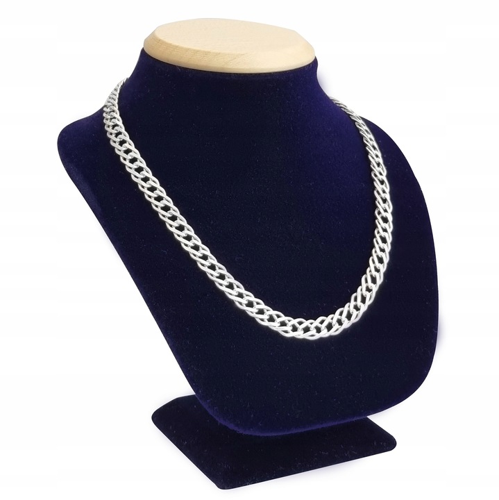 Łańcuszek srebrny pr. 925 Naszyjnik Splot Rombo Rombus | 55 cm x 5 mm