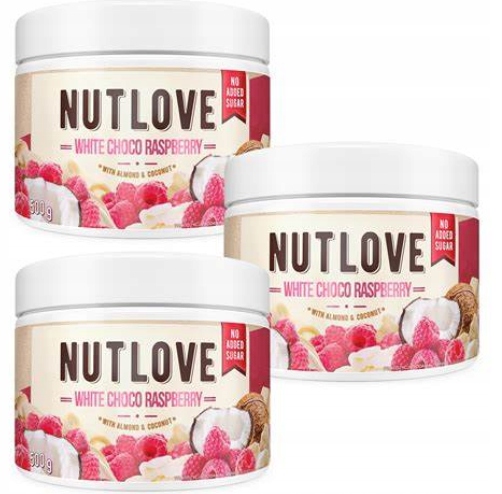 Krem biała czekolada-malina Allnutrition Nutlove White Choco Raspberry