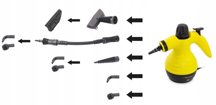 PAROWNICA na PLUSKWY Myjka Parowa Czyścik Ciśnieniowy 1050W 115 stopni