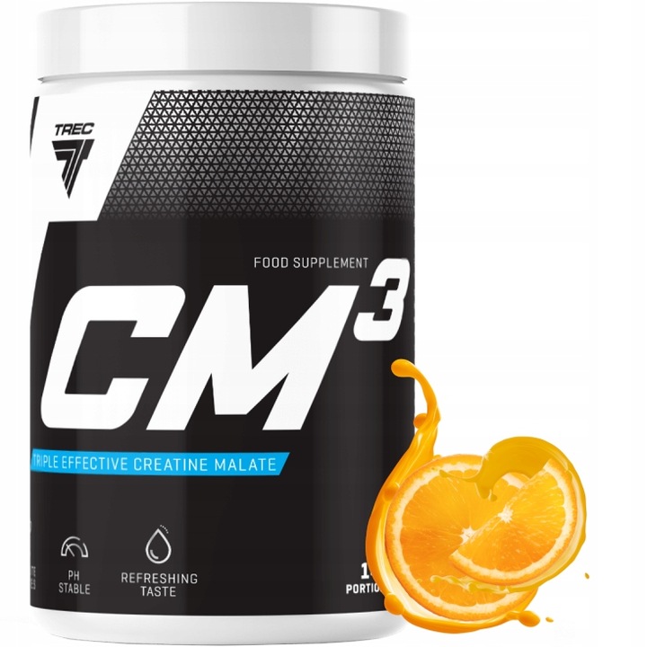 Kreatyna Trec CM3 powder 500g Pomarańcza