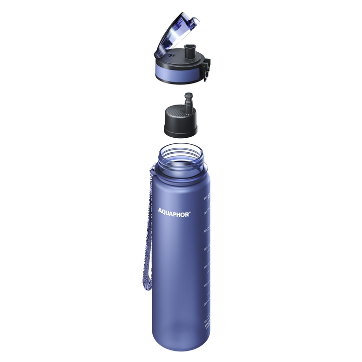 Butelka filtrująca Aquaphor City 800ml, granatowa