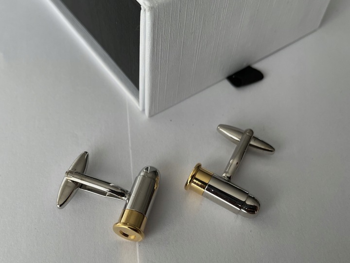 Spinki do mankietów EXC Naboje dla Żołnierza Wojaka Policjanta Myśliwego