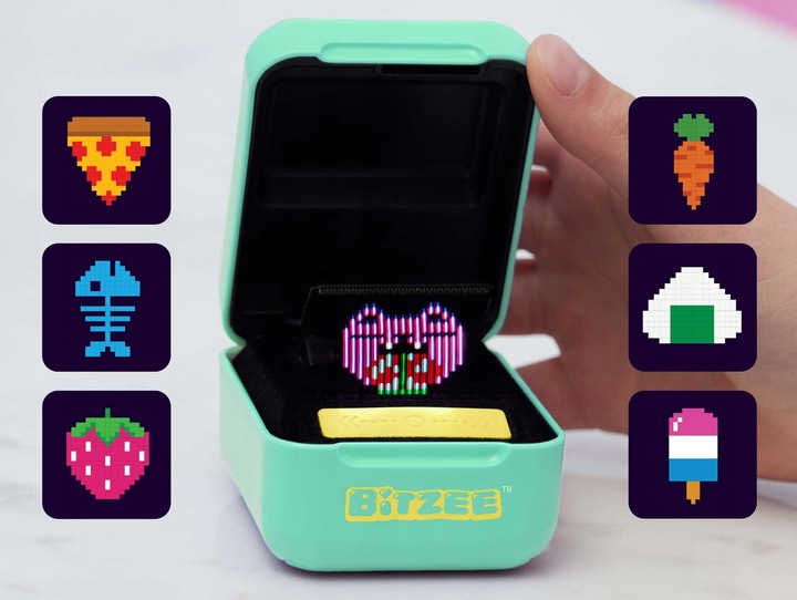 BITZEE INTERAKTYWNE ZWIERZĄTKO CYFROWE HOLOGRAM MIĘTOWE