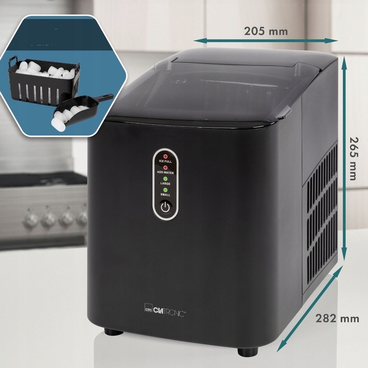 DOMOWA KOSTKARKA DO LODU MASZYNA DO KOSTEK 10kg EKSPRESOWY LÓD DO NAPOJU