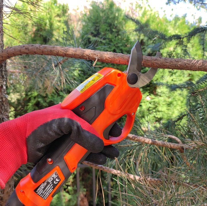 SEKATOR AKUMULATOROWY ELEKTRYCZNY NOŻYCE OGRODOWY AKU DO KWIATÓW KRZEWÓW