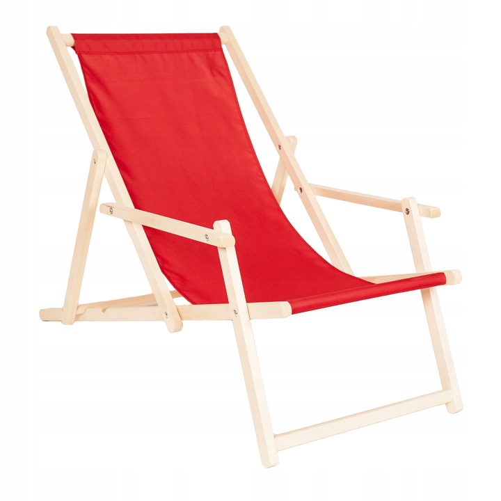 Leżak drewniany z podłokietnikami ogrodowy San-Drew TP23