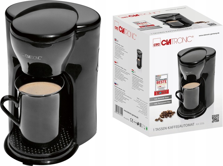 Ekspres przelewowy kawiarka na 1 filiżankę Clatronic KA