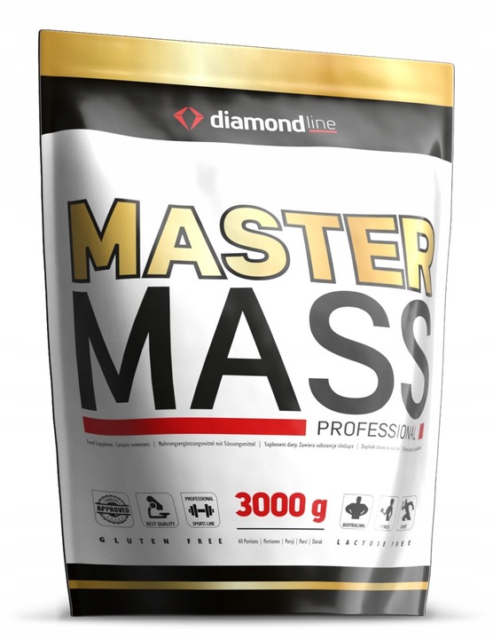 Hi TEC DIAMOND LINE MASTER MASS 3000g GAINER MASA