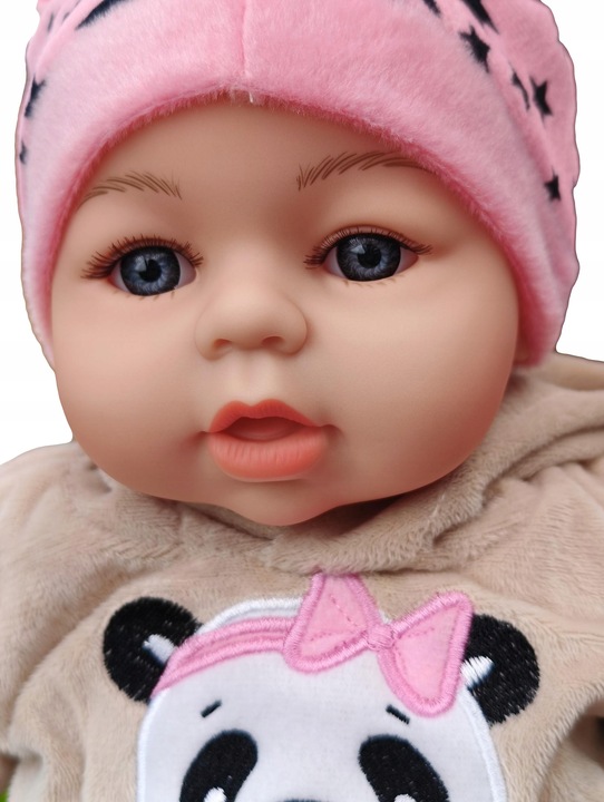 LALKA BOBAS 45CM MÓWI I ŚPIEWA PO POLSKU+SMOCZEK+BUTELKA, INTERAKTYWNA, BAB