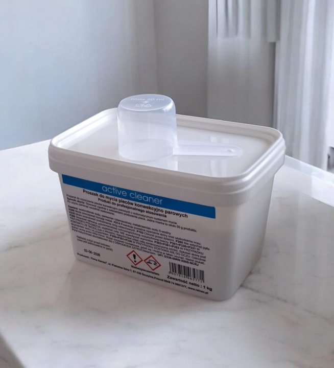 Proszek do mycia pieców konwekcyjno-parowych Active Cleaner 4x1kg z miarką