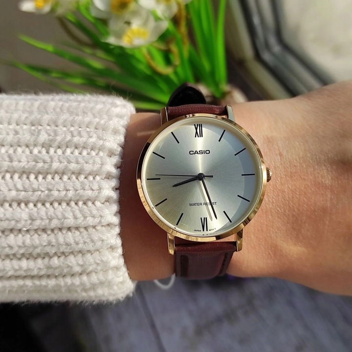 Zegarek Damski Casio LTP-VT01GL-9B + BOX Na Prezent