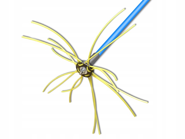 BARDZO MOCNY zestaw szczotka do czyszczenia komina TURBOSPINER 8m PEŁNY WAŁ