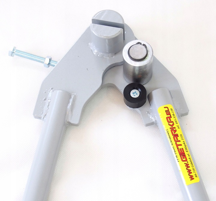 Giętarka do haków rynnowych bednarki prętów. Rowek 6x36mm