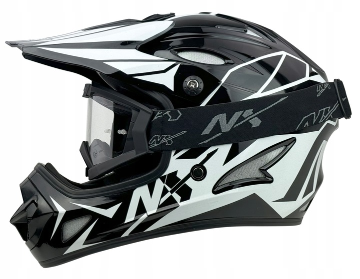 ZESTAW NX KASK + GOGLE DOWNHILL NX EXTREME r.XS |KASK ROWEROWY |900g LEKKI