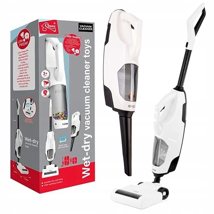 ODKURZACZ PIONOWY DLA DZIECI BEZPRZEWODOWY Z FUNKCJĄ SSANIA Z DŹWIĘKIEM 2w1