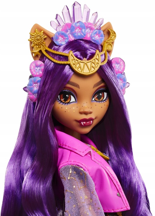 LALKA MONSTER HIGH CLAWDEEN WOLF POTWÓR MODOWA AKCESORIA FESTIWALOWE FEST