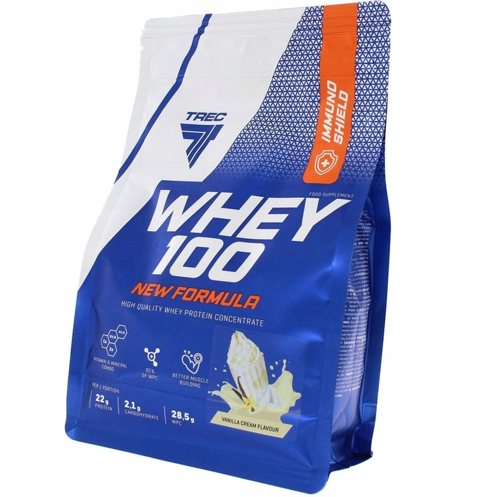 NOWE PYSZNE BIAŁKO WPC Trec Whey 100 700g SERWATKOWE PROTEINY NA MASĘ SIŁĘ