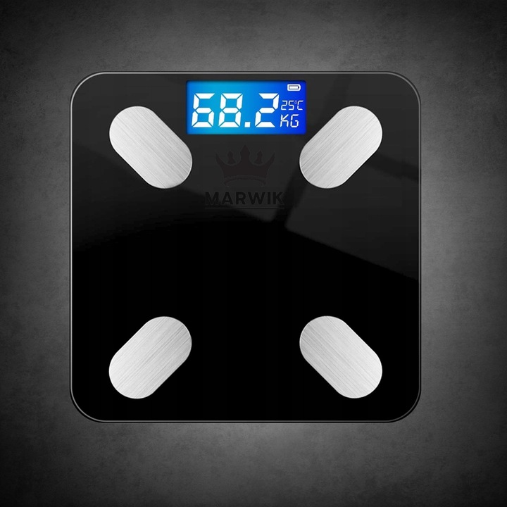 WAGA ŁAZIENKOWA ANALITYCZNA SLIM 180KG SMART+ 25w1 BLUETOOTH ANDROID / iOs
