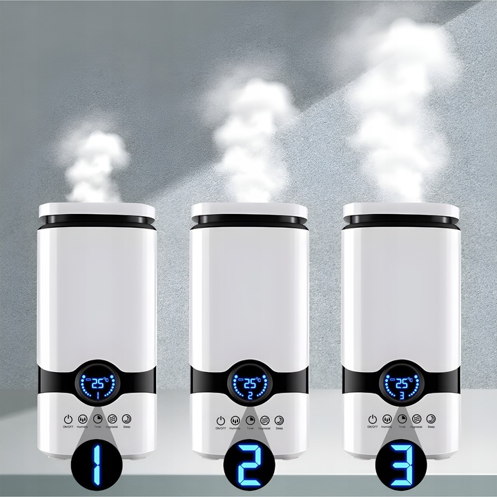 NAWILŻACZ POWIETRZA JONIZATOR AROMATERAPIA 3w1 DOTYKOWY WYŚWIETLACZ + PILOT