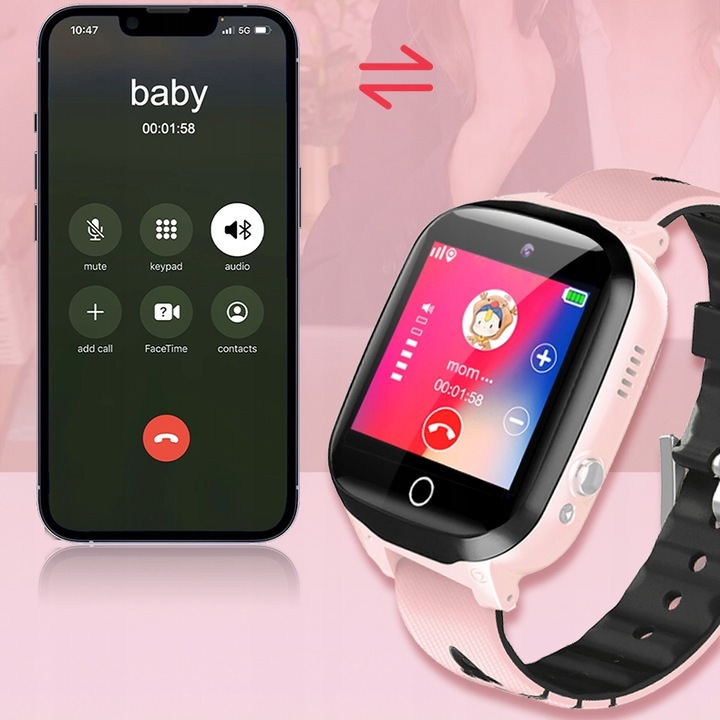 SMARTWATCH ZEGAREK DLA DZIECKA ROZMOWY MIEJSCE NA SIM APARAT GRY MENU PL