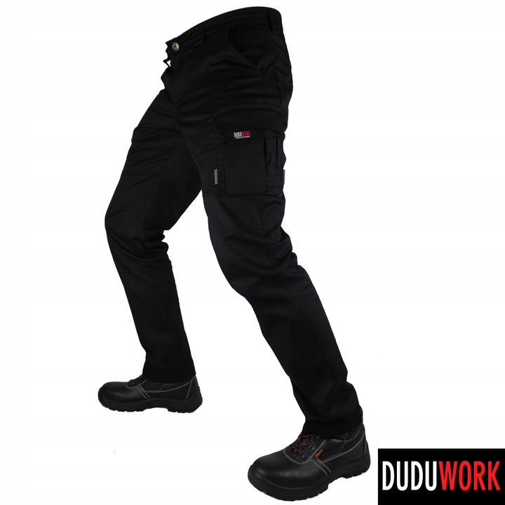 SPODNIE ROBOCZE BHP DuduWork Czarne Elastyczne 60