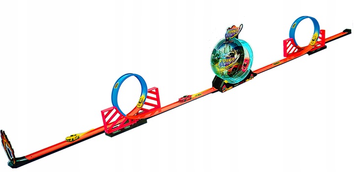 Tor wyścigowy 3 pętle dla samochodzików autka 269 cm 3+