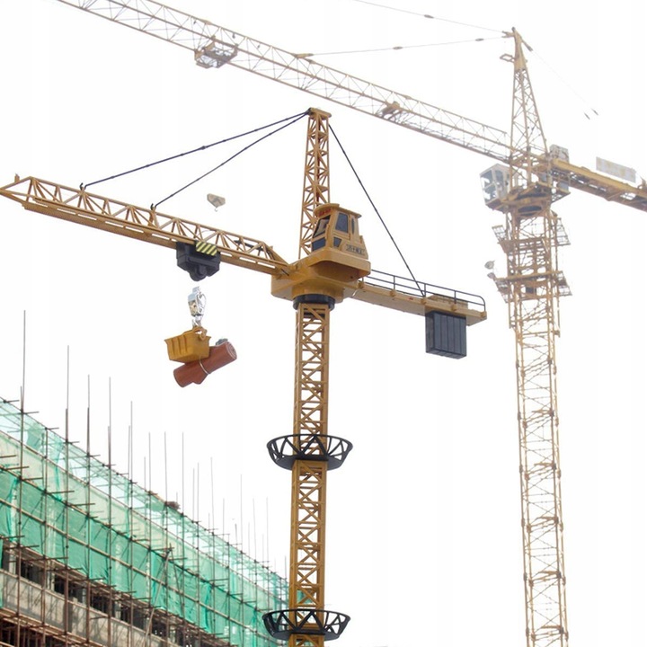 DŹWIG RC DLA DZIECI ŻURAW BUDOWLANY STEROWANY 128cm OBROTOWY +KASK MATADI