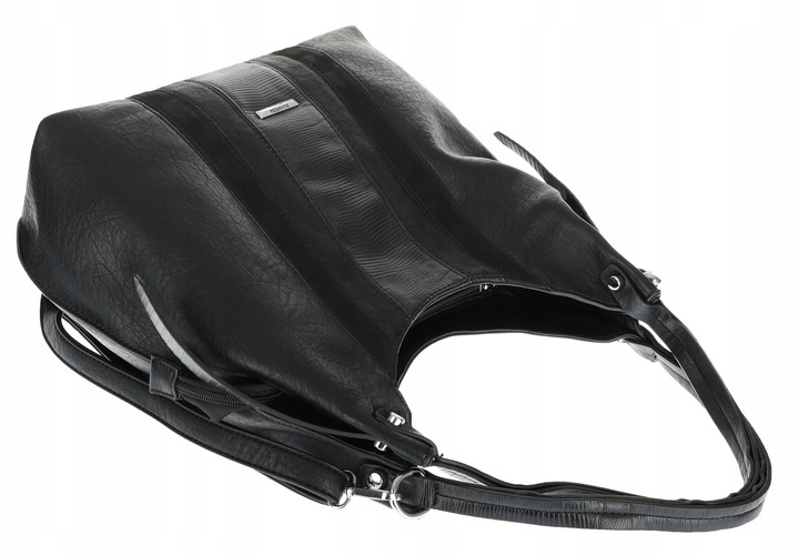 Torebka Damska Listonoszka Worek Shopper Torba na Ramię RS25047H Czarna