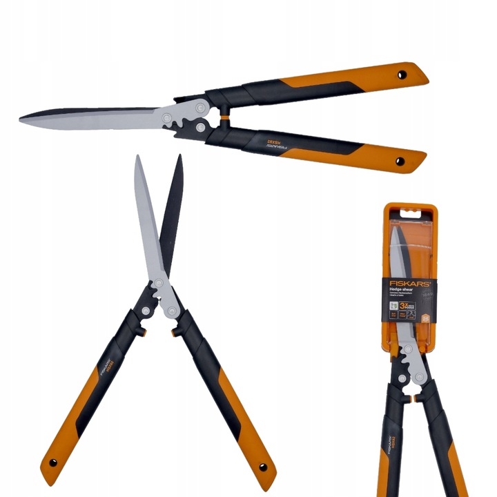 FISKARS Nożyce do Żywopłotu Krzewów HSX92 RĘCZNE SEKATOR PowerGearX