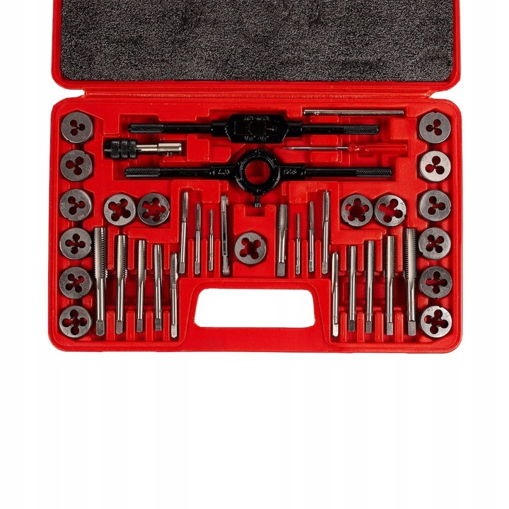 ZESTAW GWINTOWNIKÓW I NARZYNEK 40 EL. SOLIDNE WYKONANIE