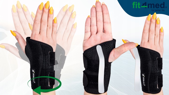 ORTEZA NADGARSTKA STABILIZATOR OPASKA ZESPÓŁ CIEŚNI WYGODNA DOBRZE USZTYWNI