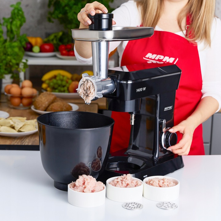Robot planetarny kuchenny 3w1 mocny 3000W czarny MPM MRK-24