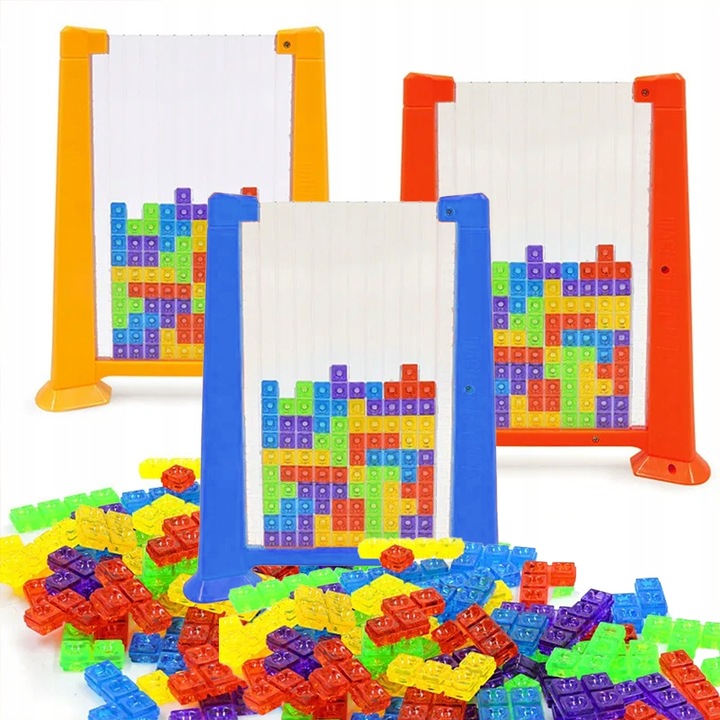 GRA LOGICZNA TETRIS BRAIN UKŁADANKA TRÓJWYMIAROWA KLOCKI 3D WIEŻA Z KLOCKÓW