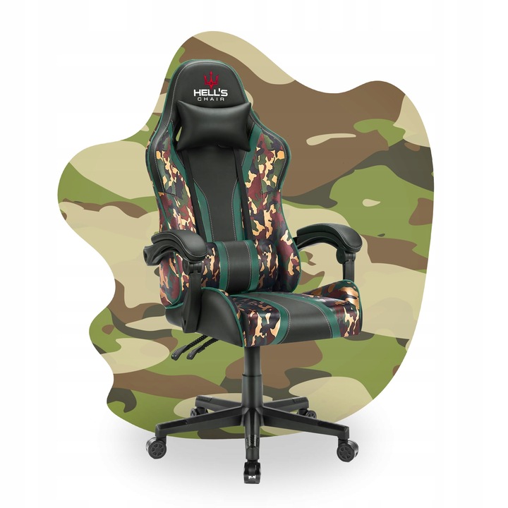 FOTEL GAMINGOWY DLA GRACZA BIUROWY HELL'S