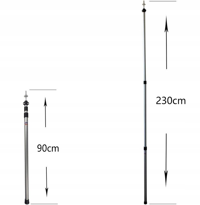 ZESTAW 2 DRĄŻKI DO PLANDEKI, DRĄŻKI MARKIZY, DRĄŻKÓW PODTRZYMUJĄCYCH NAMIOT