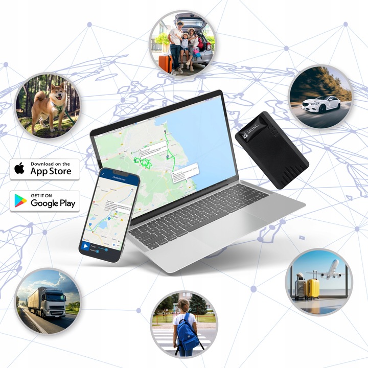 Lokalizator GPS 20 DNI 2G+4G BEZ ABONAMENTU ŚLEDZENIE PODSŁUCH MK6A