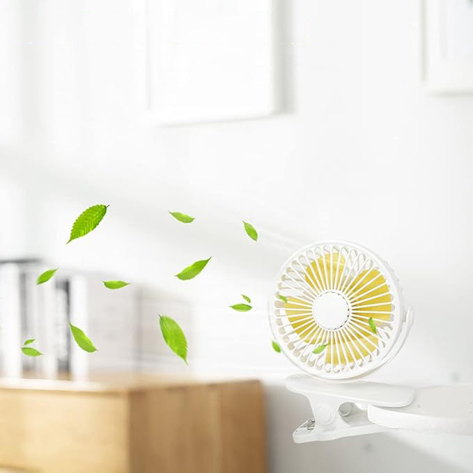 WENTYLATOR DO WÓZKA Z KLIPSEM USB WENTYLATOR DO ŁADOWANIA, WENTYLATOR