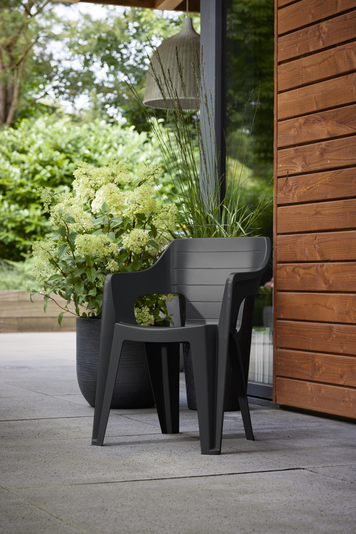 Allibert Krzesło ogrodowe Bilbao lowback chair graphite